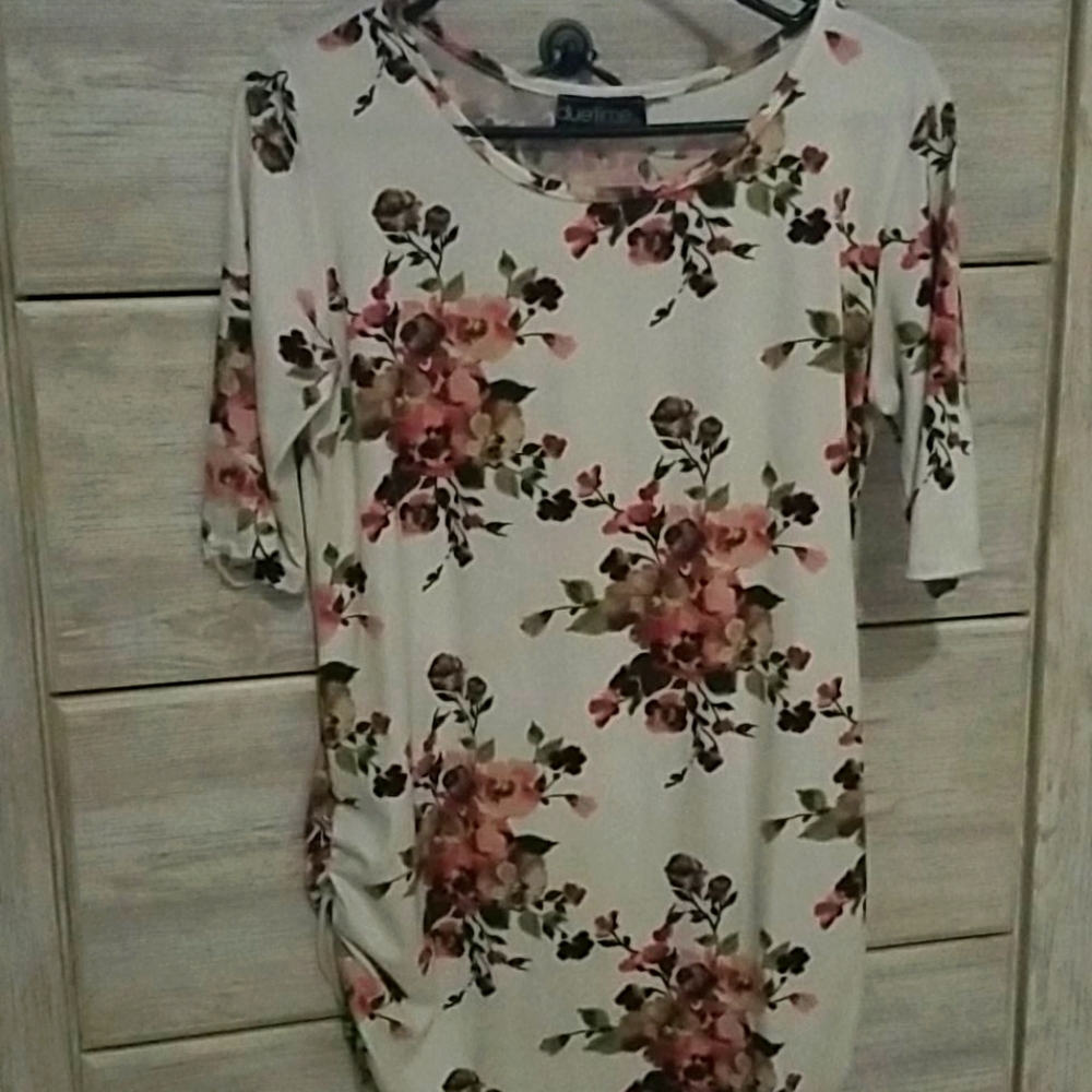 Flowered Maternity Top
